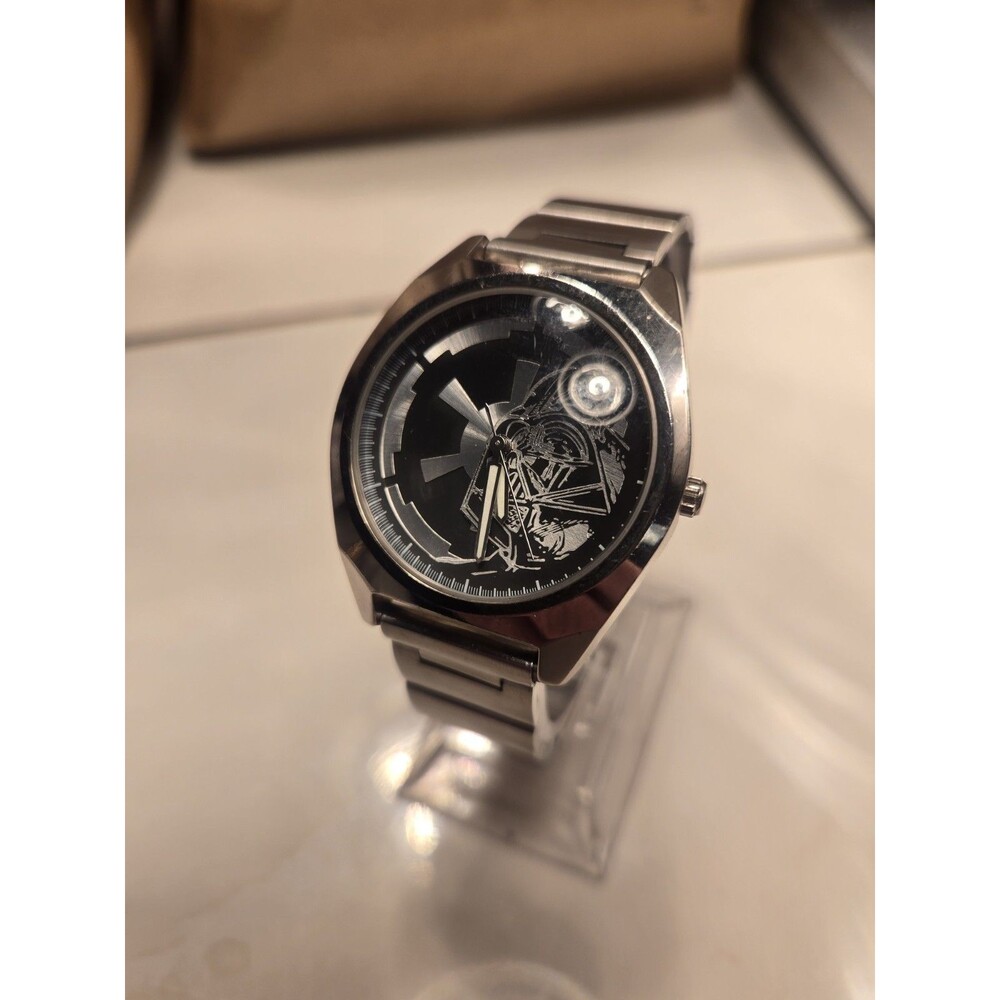 FOSSIL 1997 STAR WARS (DARTH VADER) Silver Watch 20th Anniv. LTD Ed. #4525/10k - Picture 9 of 10